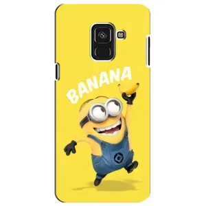 Мультяшний принт на Чохол для Самсунг А8 Плюс 2018 (Banana)