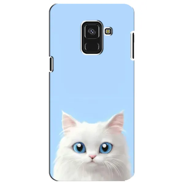 Чехол с рисунком «Белый кот» для Samsung Galaxy A8 Plus 2018 (A730F) Чехол с рисунком «Белый кот» для Samsung Galaxy A8 Plus 2018 (A730F)