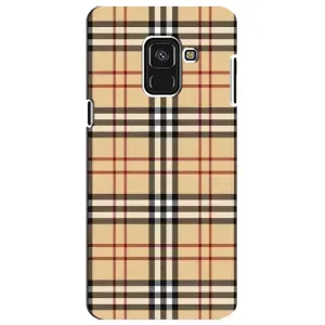 Чехол с рисунком «Burberry стиль» для Samsung Galaxy A8 Plus 2018 (A730F)