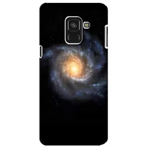Чохли КОСМОС на Samsung A8 Plus, A730F (Чорна дира)