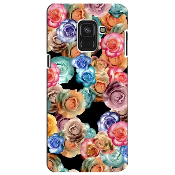 Чохол з малюнком «Квіти на чорному» для Samsung Galaxy A8 Plus 2018 (A730F) Чохол з малюнком «Квіти на чорному» для Samsung Galaxy A8 Plus 2018 (A730F)