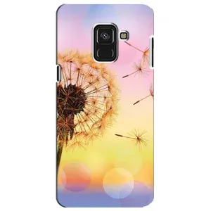 Силиконовый Чехол с одуванчиками на Samsung A8 Plus, A730F (Цветок-одуванчик)