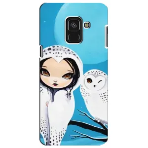 Чехлы с принтом СОВЫ для Samsung A8 Plus, A730F (Девочка Сова)