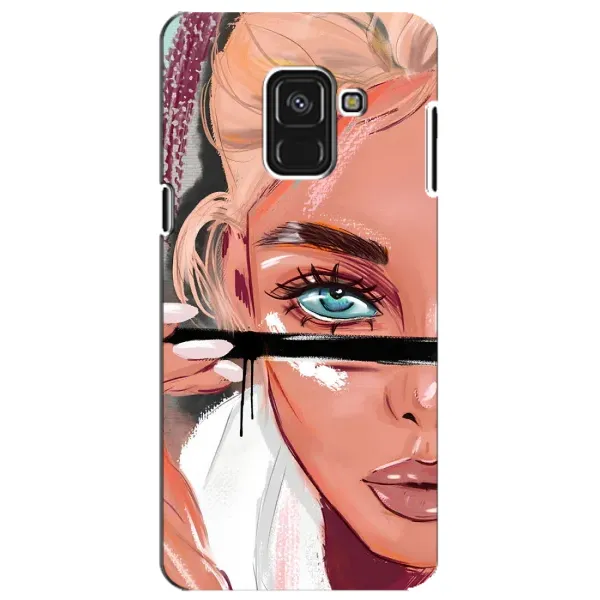Чехол с рисунком «Девушка и ресницы» для Samsung Galaxy A8 Plus 2018 (A730F)