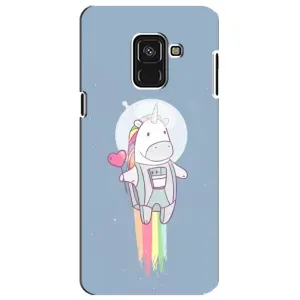 Чохол Unicorn на Samsung A8 Plus, A730F (Єдинорог космонавт)
