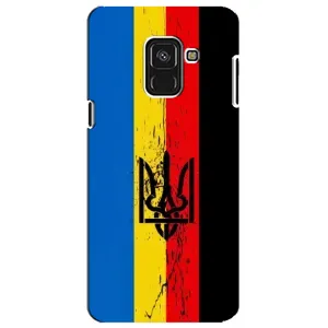 Чехлы УПА (Красно-Чёрный) на Samsung A8 Plus, A730F (Флаг УПА)