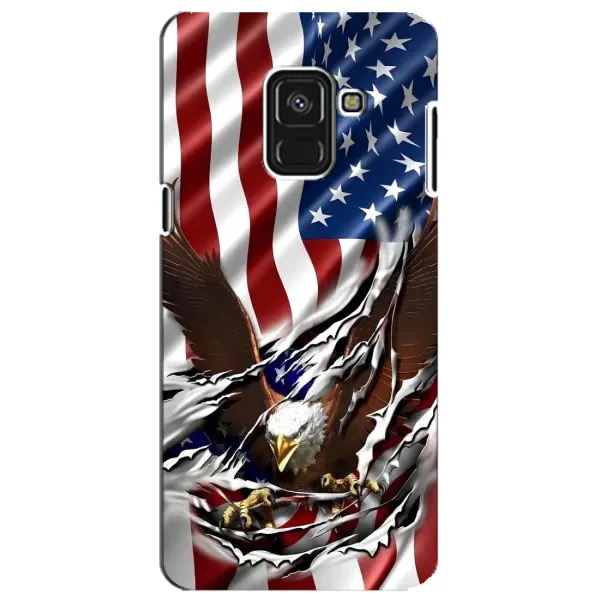 Чехол с рисунком «Флаг USA» для Samsung Galaxy A8 Plus 2018 (A730F)