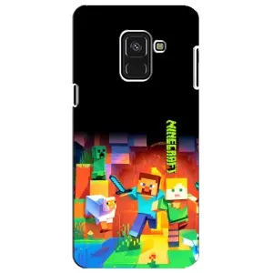 Чохли для Samsung A8 Plus,  A730F (Персонажі МайнКрафт) (Герой Майнкрафт)