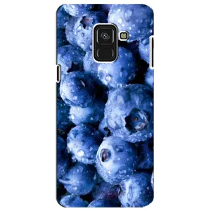 Чехол с изображением  вкусной еды для Samsung A8 Plus,  A730F (Голубика)