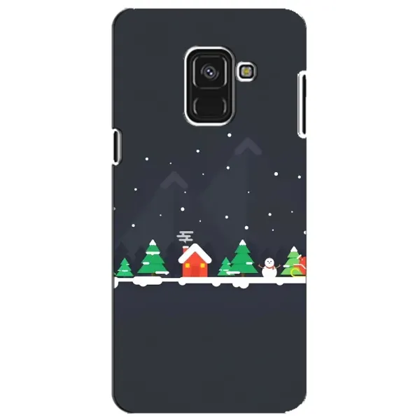 Чехол с рисунком «Город зимний» для Samsung Galaxy A8 Plus 2018 (A730F)