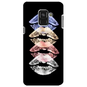Чехол Стильные девушки на Samsung A8 Plus, A730F (Губы)