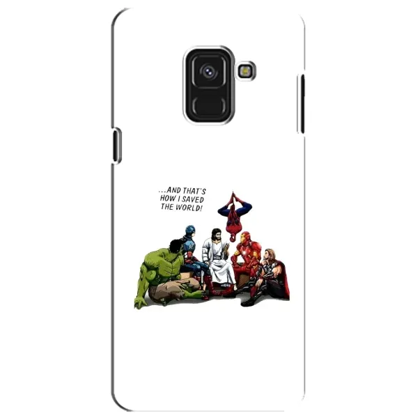 Чехол с рисунком «Иисус супергерой» для Samsung Galaxy A8 Plus 2018 (A730F)