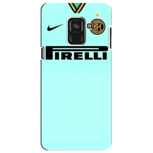 Силиконовые Чехлы принт Футбол на Samsung A8 Plus, A730F (Inter)