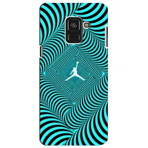 Силиконовый Чехол Nike Air Jordan на Самсунг А8 Плюс 2018 (Jordan)