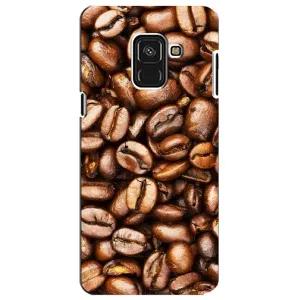 Чехол с изображением  вкусной еды для Samsung A8 Plus,  A730F (Кофе)