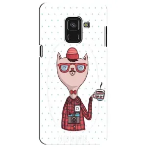 Чехол на тематику: Коты для Samsung Galaxy A8 Plus 2018 (A730F) (Кот аристократ)