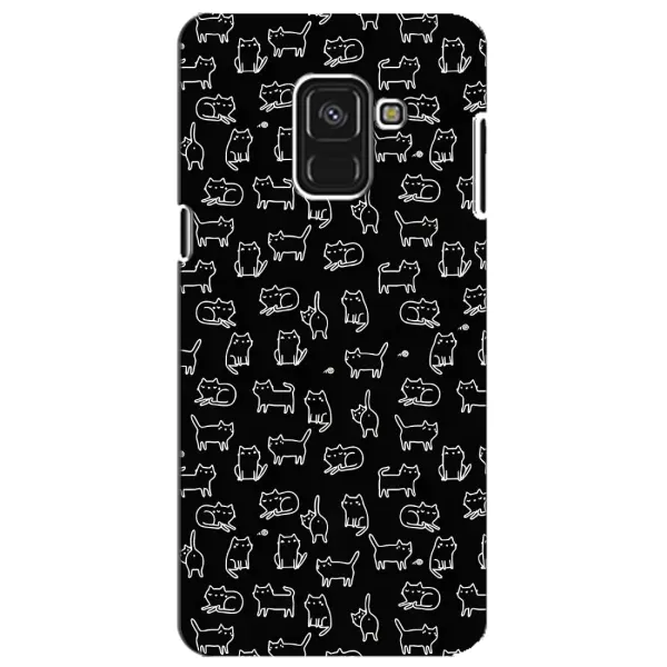 Чехол с рисунком «Котики на черном» для Samsung Galaxy A8 Plus 2018 (A730F) Чехол с рисунком «Котики на черном» для Samsung Galaxy A8 Plus 2018 (A730F)