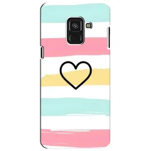 Чехлы с тематикой "Маленькие Сердечки" на Samsung A8 Plus, A730F (Красивое сердечко)