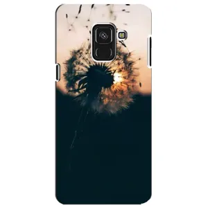 Силиконовый Чехол с одуванчиками на Samsung A8 Plus, A730F (Красивый одуванчик)