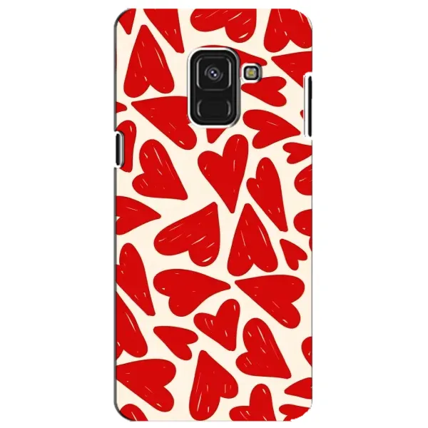 Чехол с рисунком «Красные сердечка» для Samsung Galaxy A8 Plus 2018 (A730F) Чехол с рисунком «Красные сердечка» для Samsung Galaxy A8 Plus 2018 (A730F)