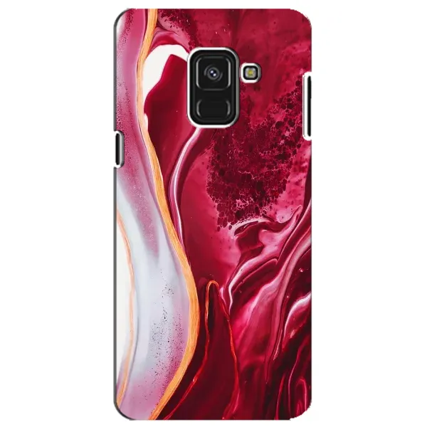 Чехол с рисунком «Красный мрамор» для Samsung Galaxy A8 Plus 2018 (A730F) Чехол с рисунком «Красный мрамор» для Samsung Galaxy A8 Plus 2018 (A730F)