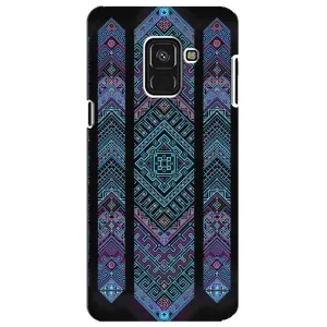 Силиконовый Чехол на Samsung A8 Plus, A730F (Крутой орнамент)
