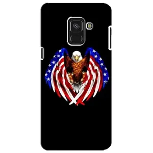 Чохол Прапор USA для Samsung A8 Plus, A730F (Крила США)