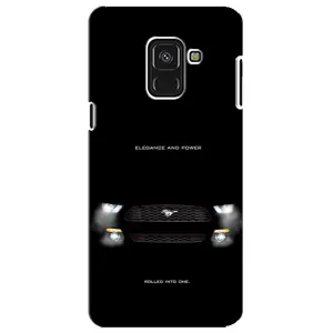 Чехлы с тематикой "Крутые машины" на Samsung A8 Plus, A730F (Черный Land Rover)