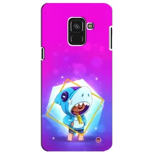 Чохол Бравл Старс для Samsung A8 Plus, A730F (Леон у костюмі Акули)