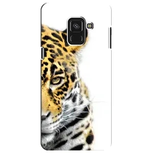 Чехлы с изображением разных животных для Samsung A8 Plus, A730F (Стильный Леопард)