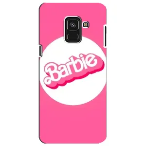Силиконовый Чехол Барби Фильм на Samsung A8 Plus, A730F (Лого Барби)