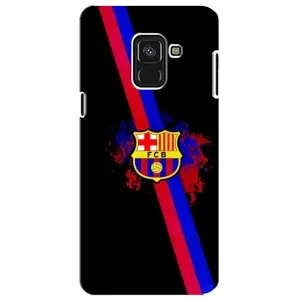 Чехол для Samsung A8 Plus, A730F (Барселона) (Лого Барсы)