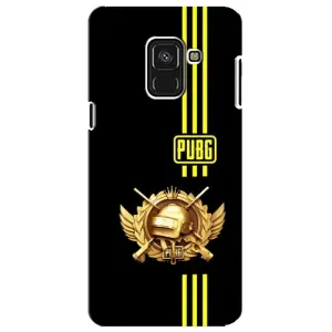 Чохол (TPU) з картинкою "Лого Пабг" на Самсунг А8 Плюс 2018 (Логотип PUPG)