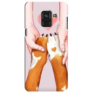 Чехол (ТПУ) Милые собачки для Samsung A8 Plus, A730F (Любовь к собакам)