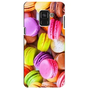 Чехол с изображением  вкусной еды для Samsung A8 Plus,  A730F (Макаруны)