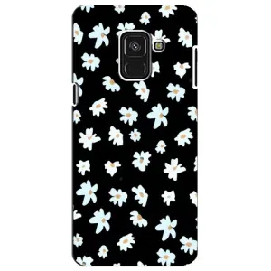 Чехол с ромашками на Samsung A8 Plus, A730F (Маленькие ромашки)