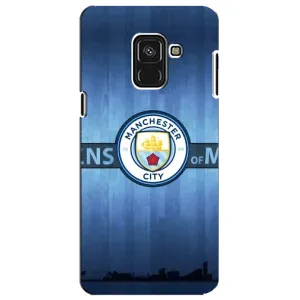 Силиконовые Чехлы принт Футбол на Samsung A8 Plus, A730F (ManCity)
