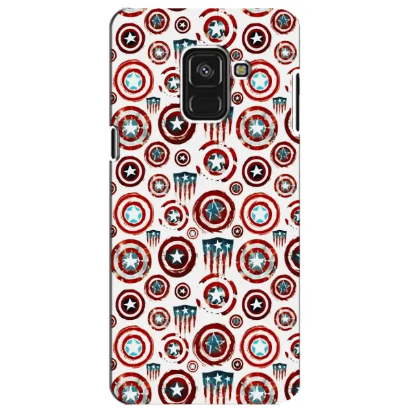 Чехол с рисунком «Марвел щиты» для Samsung Galaxy A8 Plus 2018 (A730F) Чехол с рисунком «Марвел щиты» для Samsung Galaxy A8 Plus 2018 (A730F)