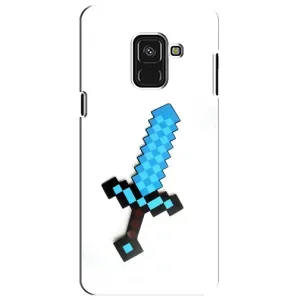 Чохли для Samsung A8 Plus,  A730F (Персонажі МайнКрафт) (Меч)