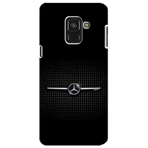 Силиконовый бампер с картинкой машины на Samsung A8 Plus, A730F (Mercedes)