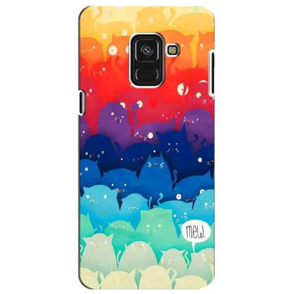 Чехол с рисунком «Mew» для Samsung Galaxy A8 Plus 2018 (A730F)