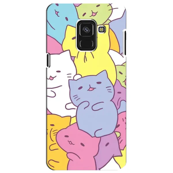 Чехол с рисунком «Милые котики» для Samsung Galaxy A8 Plus 2018 (A730F)