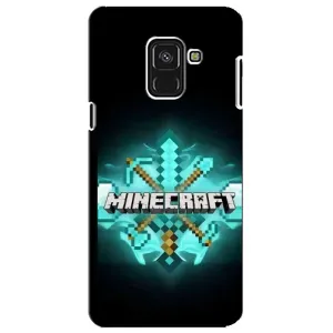 Чохол майнкрафт для Samsung A8 Plus,  A730F (MineCraft 2)