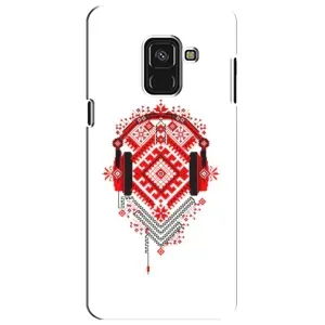 Силиконовый Чехол на Samsung A8 Plus, A730F с картинкой Вышиванки (Модная вышиванка)