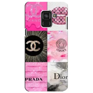 Чехол (Dior, Prada, YSL, Chanel) для Samsung A8 Plus, A730F (Модница)