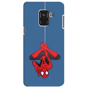 Чохол Супергерой Людина Павук на Samsung A8 Plus,  A730F (На павутині)