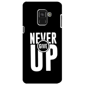 Силиконовый Чехол на Samsung A8 Plus, A730F с картинкой Nike (Never Give UP)
