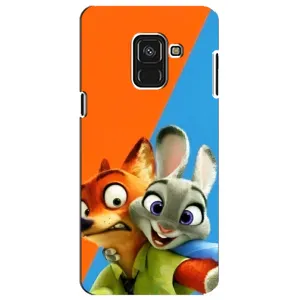 Чохли ЗООТРОПОЛІС для Samsung A8 Plus, A730F (Нік і Хопс)