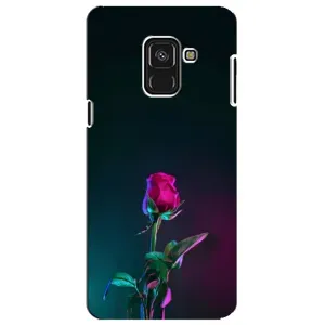 Чехлы с принтом Розочки для Samsung A8 Plus, A730F (Ночная роза)