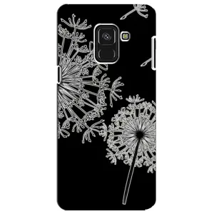Силиконовый Чехол с одуванчиками на Samsung A8 Plus, A730F (Одуванчики)